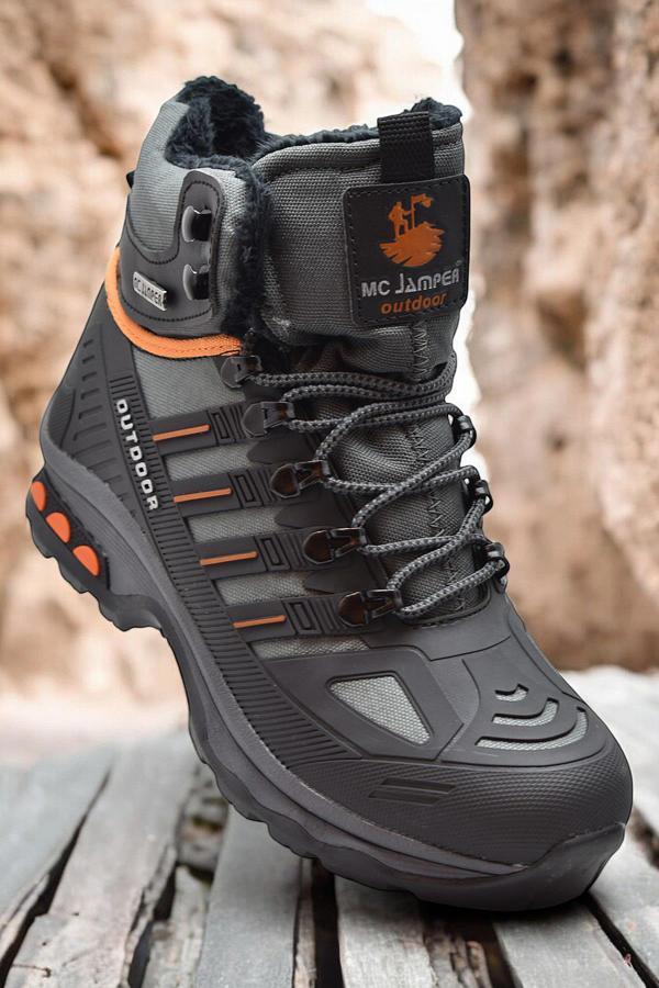 1823 Ortopedik Taban Trekking Outdoor Fermuarlı Erkek Bot İçi Kürklü - Image 1