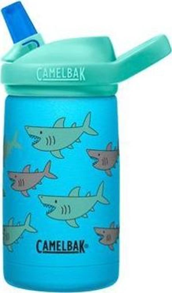 CamelBak Pipetli Çelik Termos Suluk - Eddy+ 350 ml - School of Sharks - Image 1