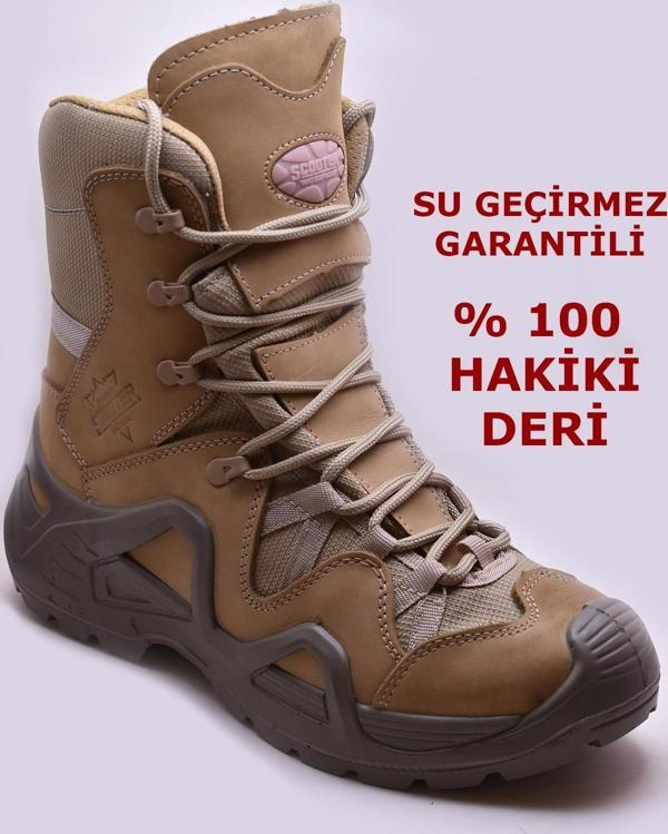 Scooter 1490 Ortopedik SU GEÇİRMEZ Deri Askeri Erkek Bot (40-45) - Image 1