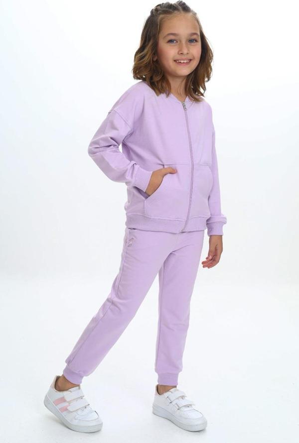 Toontoy Kız Çocuk Nakışlı Eşofman Takım - Image 1