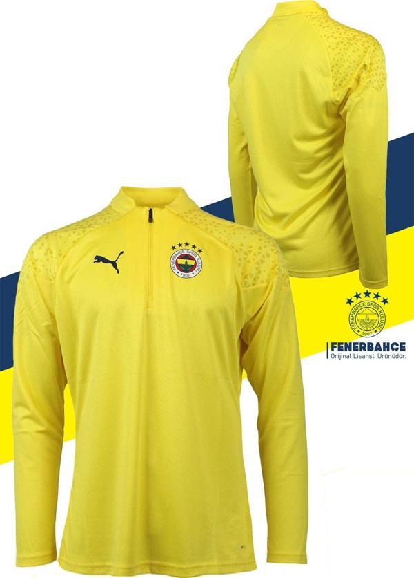 Fenerbahçe Orijinal Lisanslı 23/24 A Takım Futbolcu Yarım Fermuar Sweat - Image 1