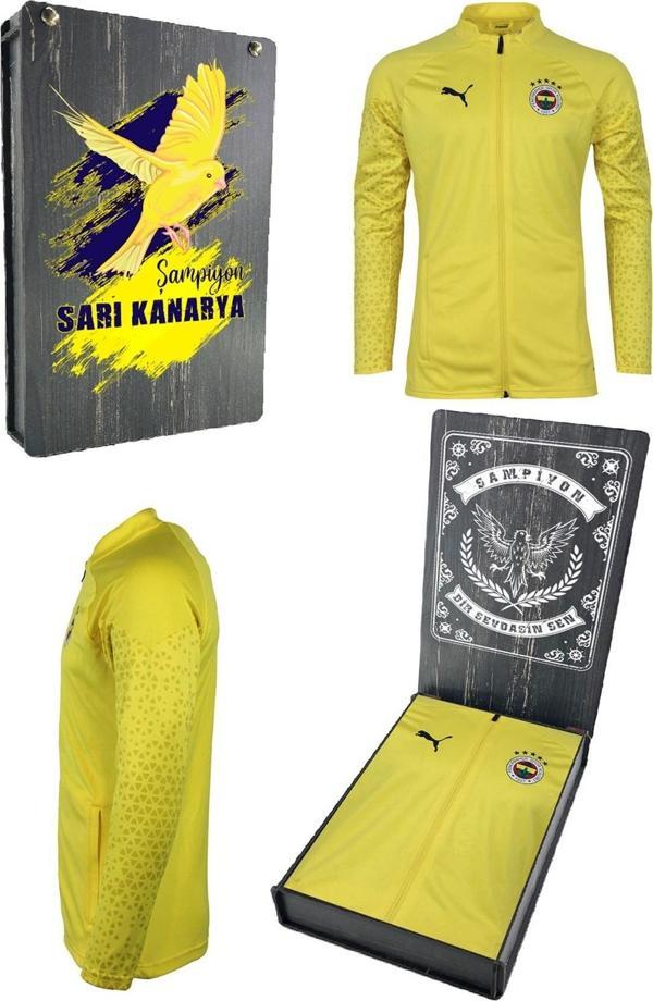 Fenerbahçe Orijinal 23/24 A Takım Tam Fermuarlı Futbolcu Sweat Ahşap Kutulu - Image 1