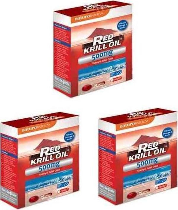 Red Krill Oil 500 Mg 30 Kapsül x 3 Adet - Image 1