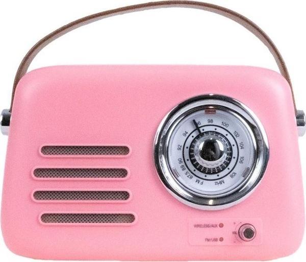 Kozmos FB-R303-PK Retro Radyo ve Bluetooth Hoparlör - Pembe - Image 1