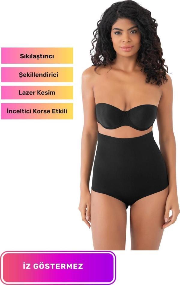 Özel Üretim Sıkılaştırıcı Kaymaz Vücut Şekillendirici İnceltici Etkili İz Göstermeyen Yüksek Bel Sli - Image 1