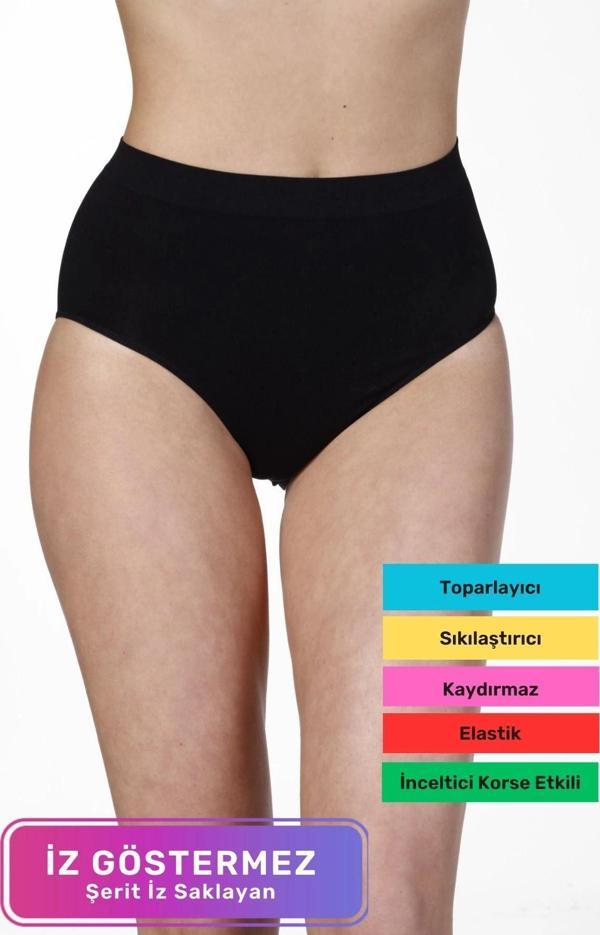 Özel Üretim Lazer Kesim Kaymaz Kadın Sıkılaştırıcı Toparlayıcı İz Göstermeyen Kaymaz Dikişsiz Yüksek - Image 1