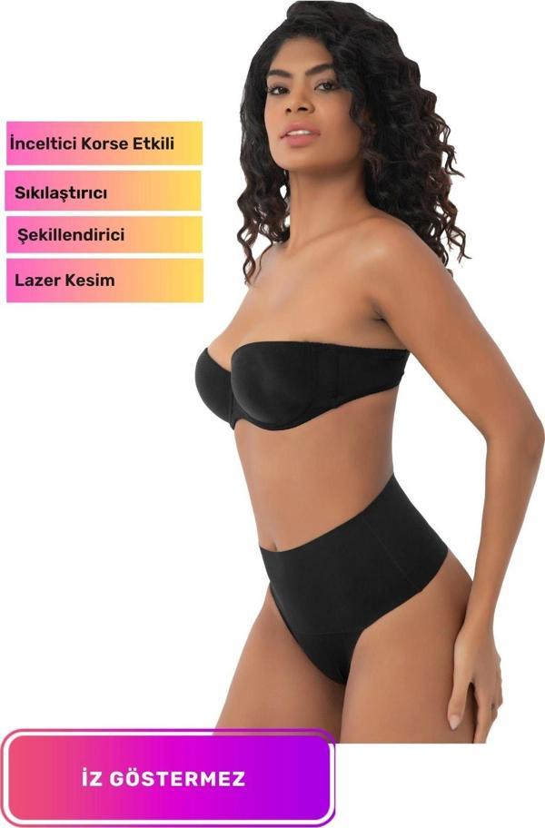 Yeni Seri Kaymaz Kadın Toparlayıcı Sıkılaştırıcı Vücut Şekillendirici Lazer Kesim String Korse - Image 1