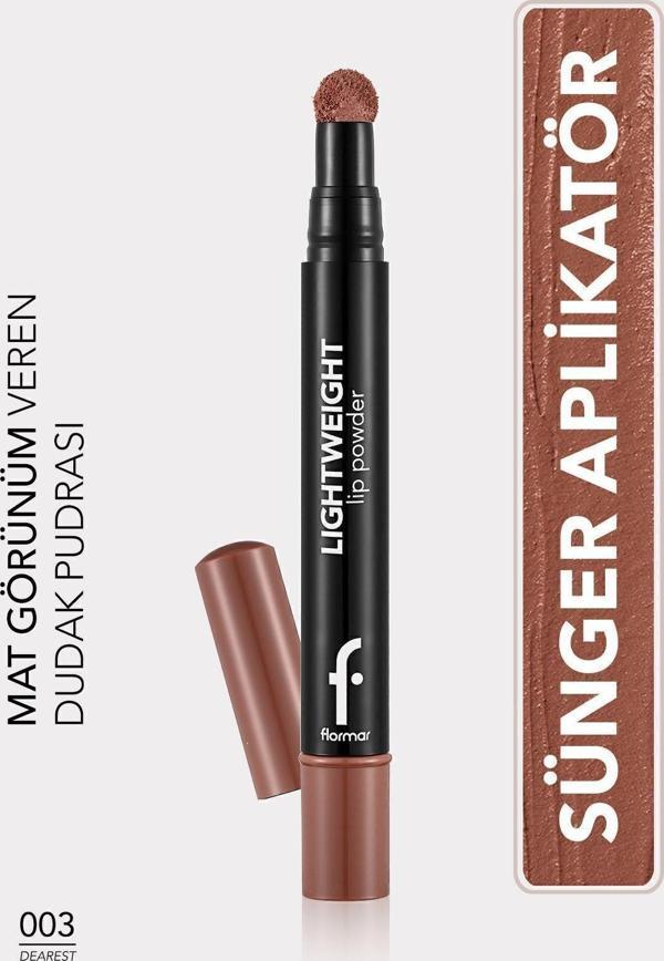 Hafif Yapılı Mat Dudak Pudrası- Lightweight Lip Powder - 003 Dearest - 8682536007450 - Image 1