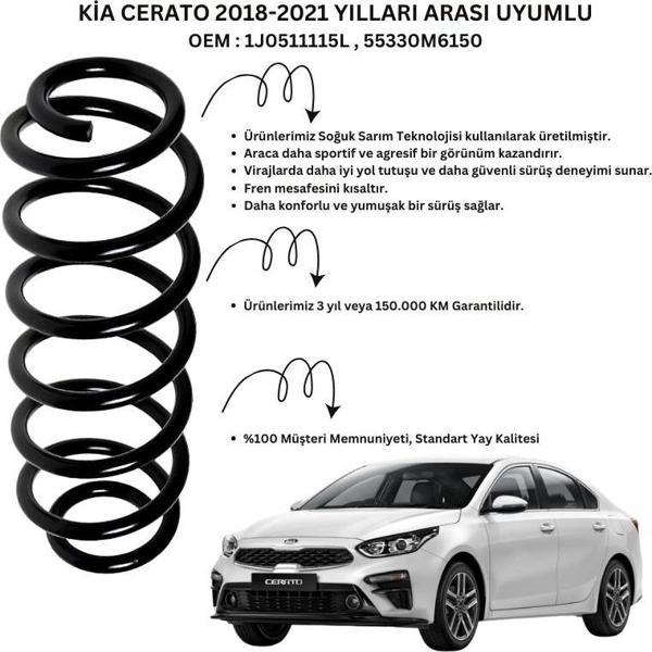 2 Adet Standart Yay ST102001R – Kia Cerato (2018-2021) Arka Helezon Yay Takımı - Image 1