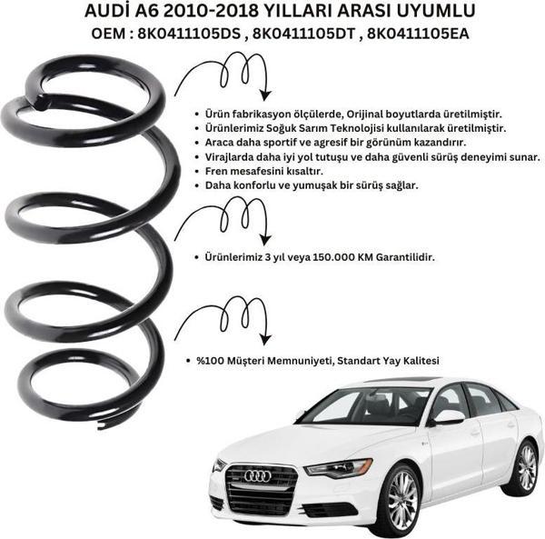 2 Adet Standart Yay ST102003F – Audi A6 (2010-2018) Ön Helezon Yay Takımı - Image 1