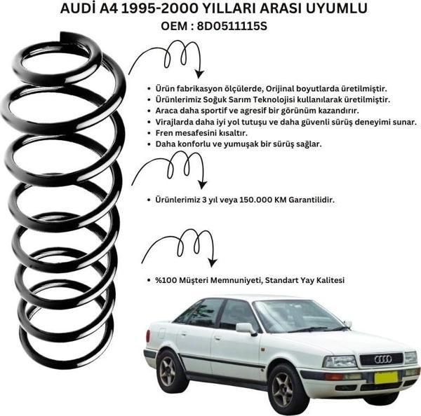 Audi A4 (1995-2000) Uyumlu Standart Yay ST102002R - Arka Helezon Yay Takımı - 2 Adet - Image 1