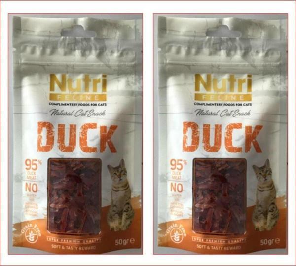 Nutri Feline Nutrı Felıne Duck Kedi Ödül 50 Gr X 2 Adet - Image 1