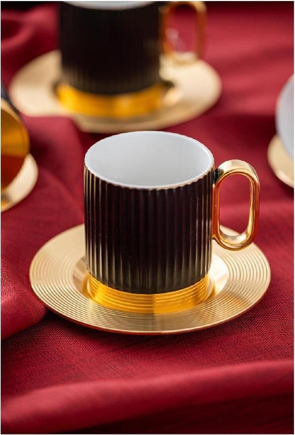 ACAR KOH-05839 ERIKA PORSELEN 4 LÜ ÇAY FİNCAN TK. - Image 1