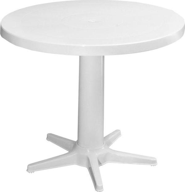 Omnipazar MT-GF205 Prima Rose Plastik Yuvarlak Bahçe Balkon Masa Ø75 cm - Image 1