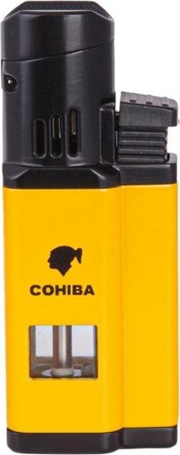 Cohiba CCM0436S 3 Jet Torch Puro Çakmağı Sarı - Image 1