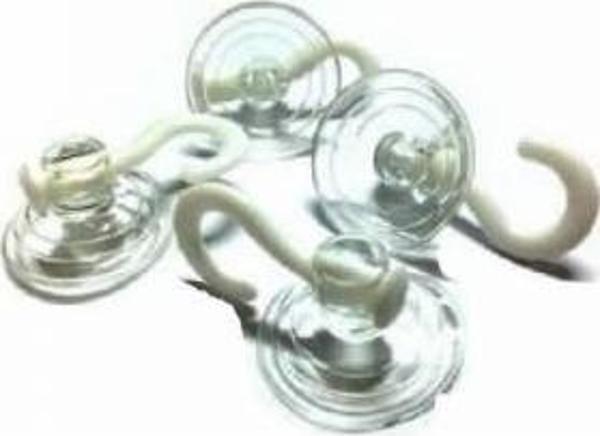 Kancalı Cam Vantuzu 40 mm 20 Adet Öpücük Vantuz Askı - Image 1
