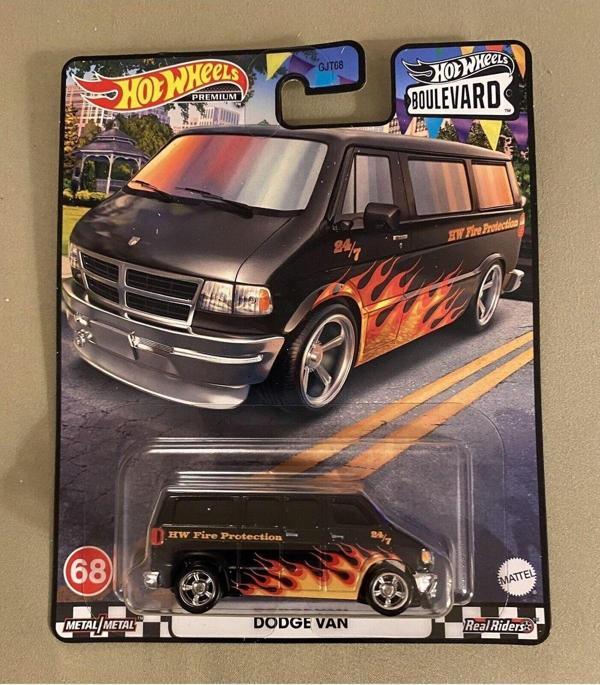 Hot Wheels | Boulevard 68 Dodge Van Black - Image 1