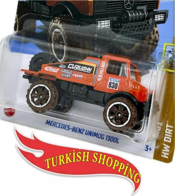 Hot Wheels 1/64 Ölçek Mercedes Benz Unimog 1300L - Image 1