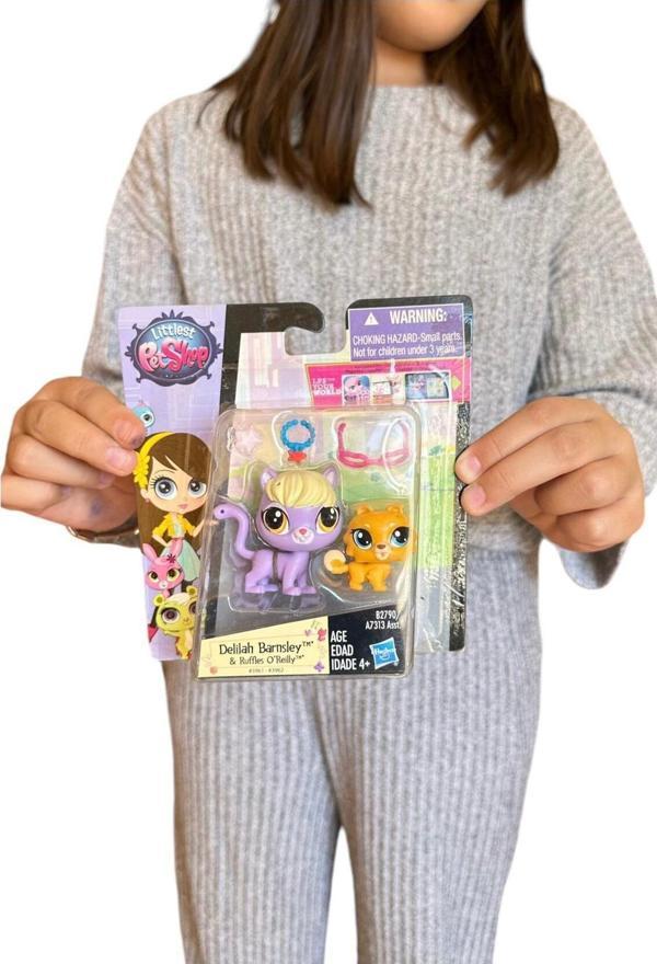 Minişler Pet Shop Littlest Pet Shop Neşeli Oyuncak Minişler 2'Li Aksesuarlı Miniş Ailesi Oyuncak Pet Shop Miniş 02 - Image 1