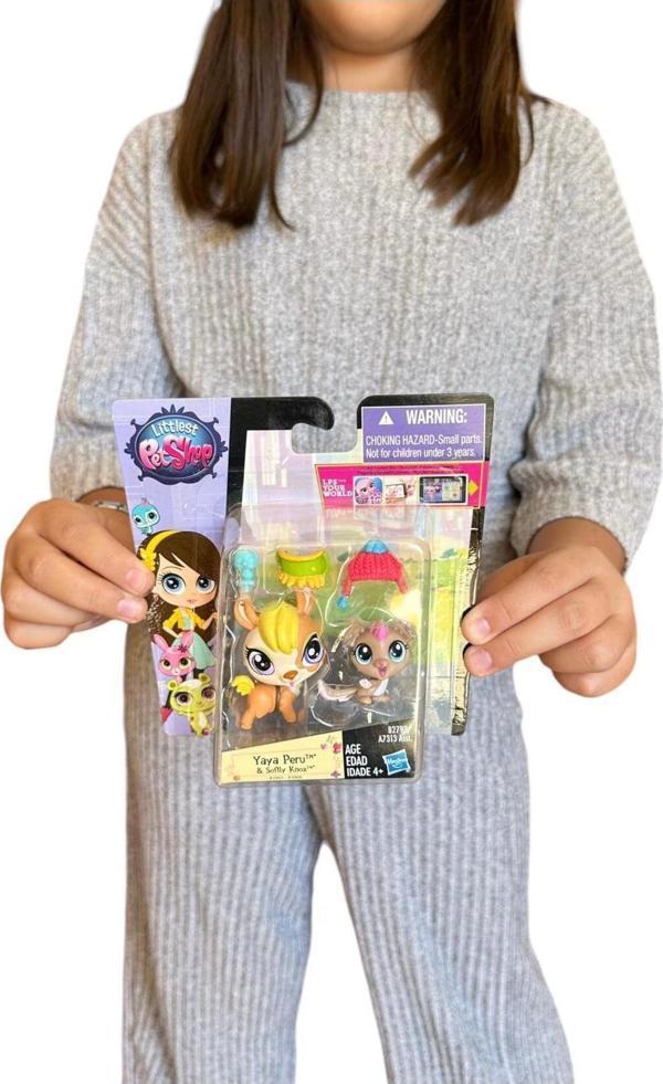 Minişler Pet Shop Neşeli Oyuncak Minişler 2'Li Aksesuarlı Miniş Ailesi Oyuncak Pet Shop Miniş 05 - Image 1