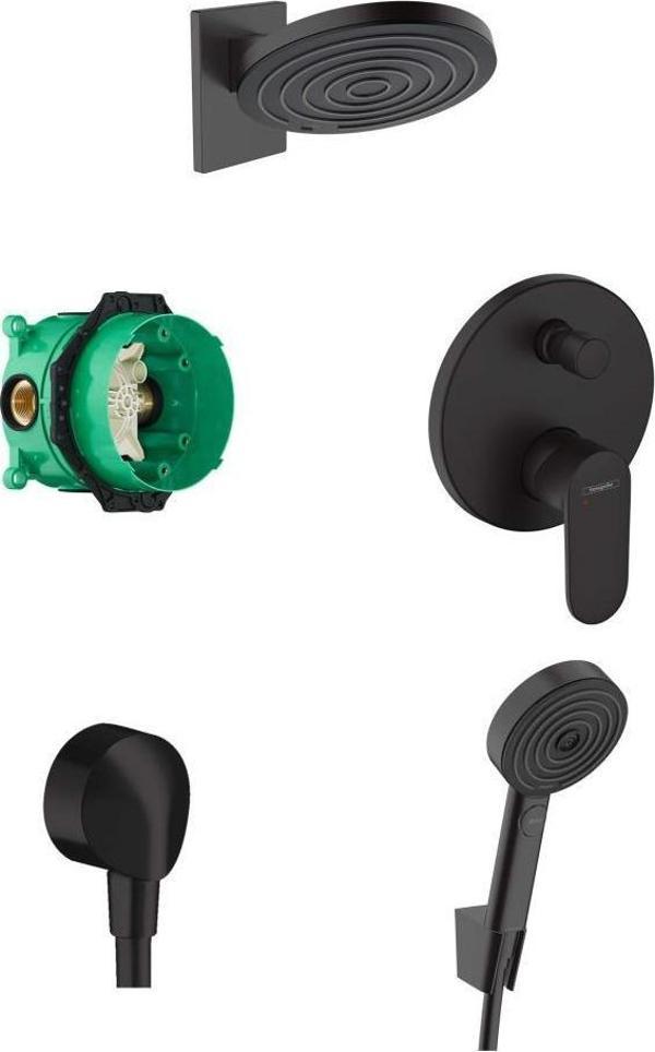 Hansgrohe Pulsify Ankastre Banyo Seti Mat Siyah - Image 1