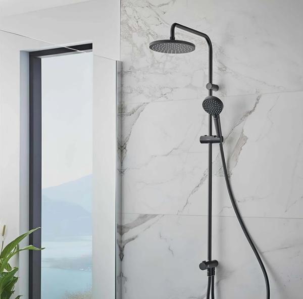 Hansgrohe Vernis Blend 200 Reno Duş Kolonu Ecosmart Satin Siyah 26099670 - Image 1