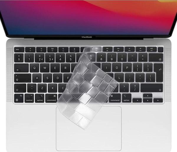 Macbook Pro 14 inç M3/M3 Pro/M3 Max A2992 A2918 ile Uyumlu Türkçe Q Klavye Silikon Koruyucu Kılıf - Image 1
