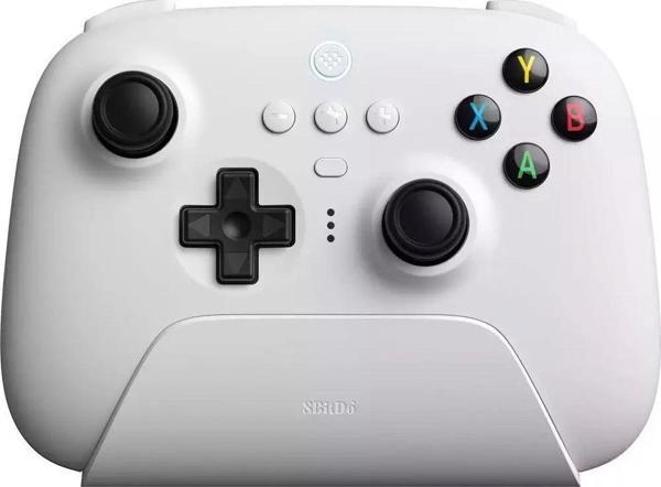 8Bitdo Ultimate 2.4G Controller Ve Şarj Dock - Beyaz, Windows, Android PC Ipad Uyumlu - Image 1