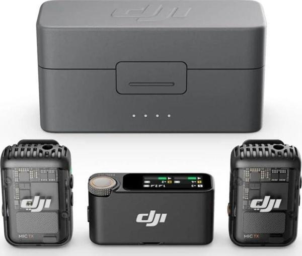 Dji Mic 2 (2 Tx + 1 Rx + Charging Case) 2'Li Kablosuz Mikrofon (İthalatçı Garantili) - Image 1