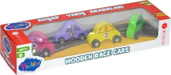 Çocuk 380-ONY Onyıl, Playwood Ahşap Yarış Arabası 4'lü - Image 1
