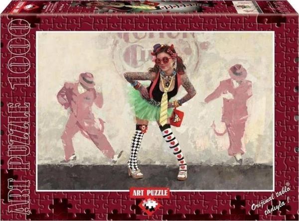 Çocuk 4355 Art Puzzle Şeytan Mı? Melek Mi? 1000 Parça Puzzle - Image 1