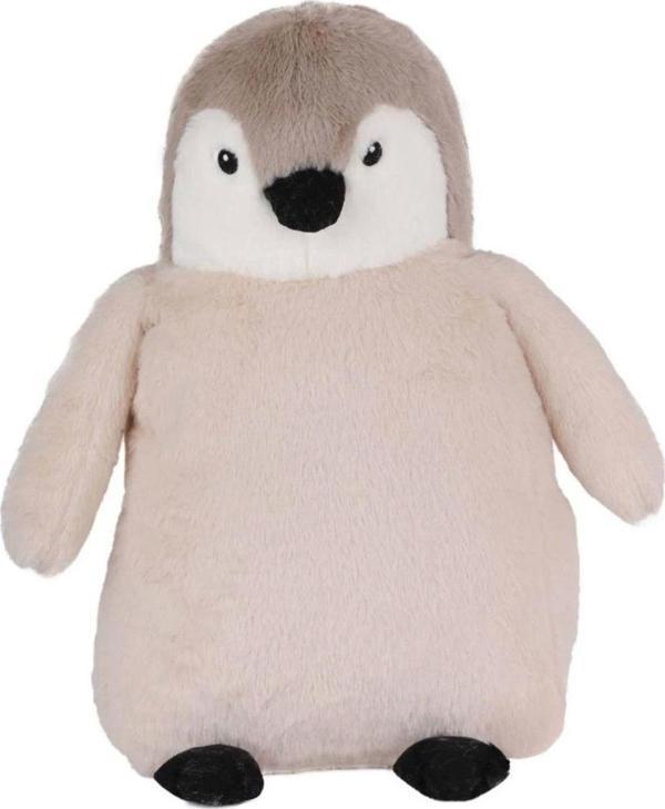 Büyük Peluş Penguen Açık Kahve Çocuklar İçin Yumuşacık ve Sarılmaya Uygun Oyuncak - Image 1