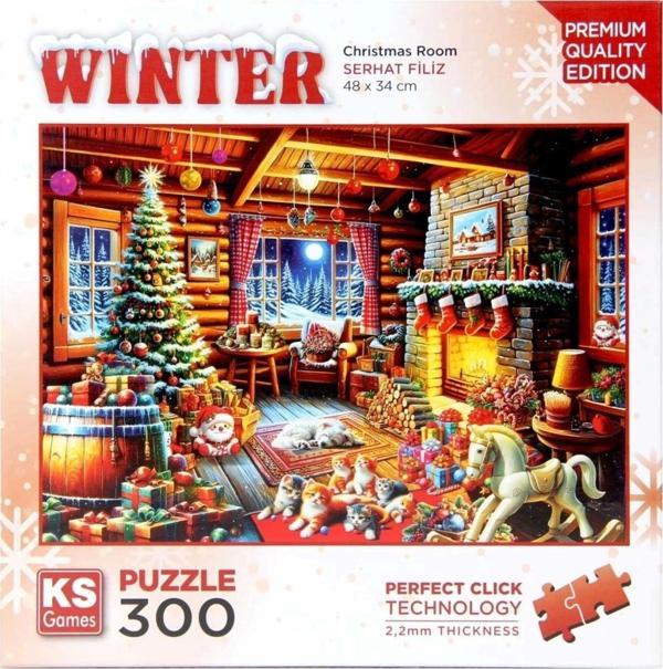 Christmas Room Puzzle 300 Parça Yılbaşı Temalı Eğlenceli Puzzle - Image 1