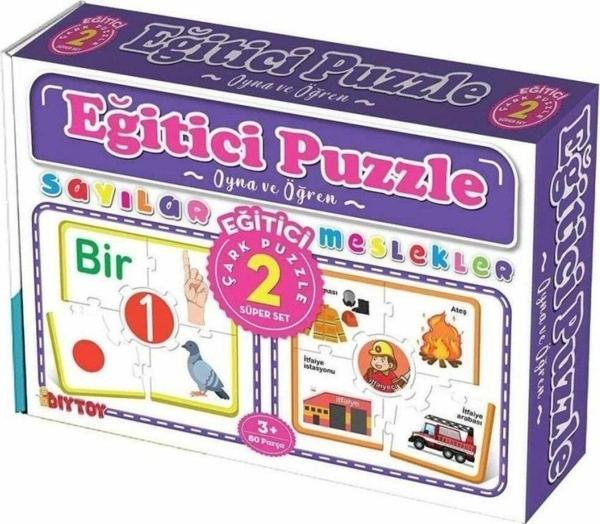 Çocuk 7193 Çark Puzzle Sayılar -Dıytoy - Image 1