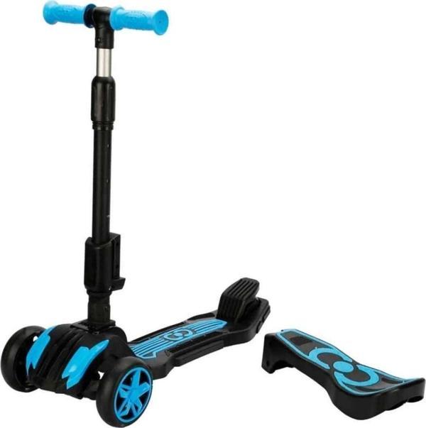 Combo 3 Tekerlekli Katlanabilir Işıklı Oturaklı Scooter Pratik ve Şık - Image 1