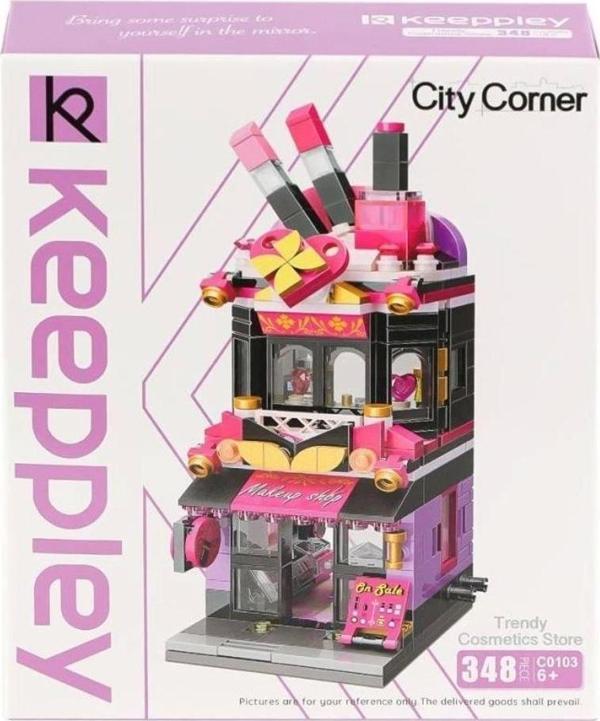 Cosmetics Store Blok Seti Eğitici ve Eğlenceli Çocuklar İçin Mağaza Oyun Seti - Image 1