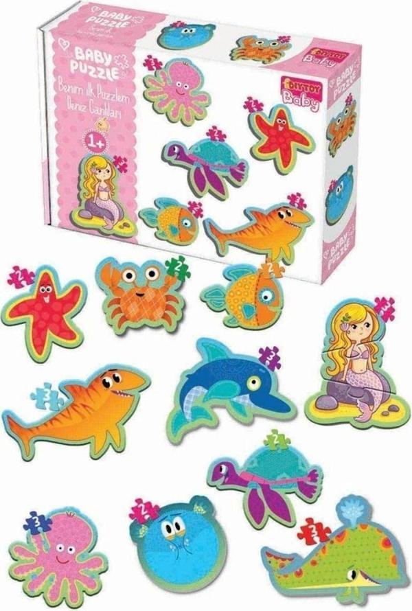 Çocuk 1710 Dıytoy, Baby Puzzle-Benim İlk Puzzle Deniz Canlıları - Image 1