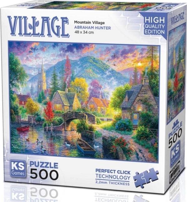 Çocuk KS Games Mountain Village Puzzle 500 Parça 20046 - Image 1