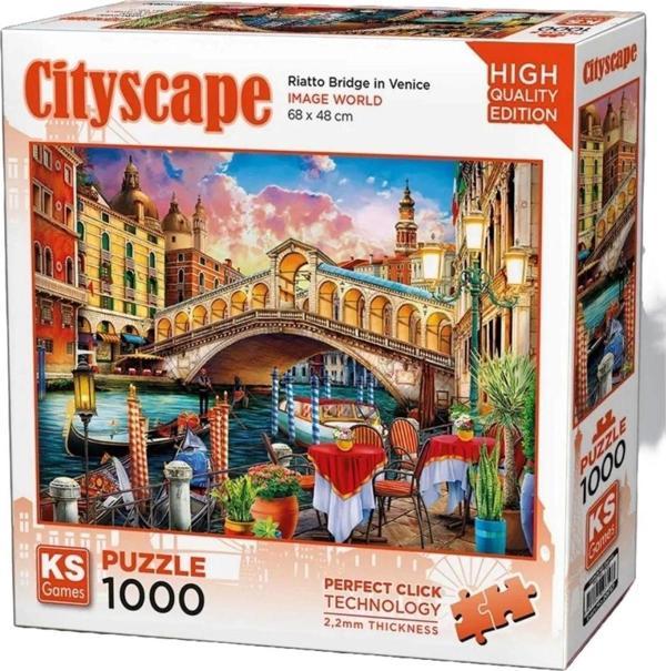 Çocuk KS Games Riatto Bridge in Venice Puzzle 1000 Parça 20757 - Image 1