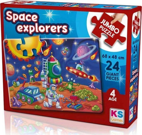 Çocuk KS Games Space Explorers 24 Parça Puzzle - Image 1