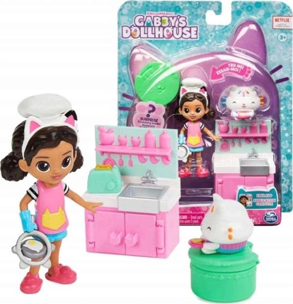Çocuk Gabby's Poppenhuis Figürlü Mutfak Seti 6066483 - Image 1