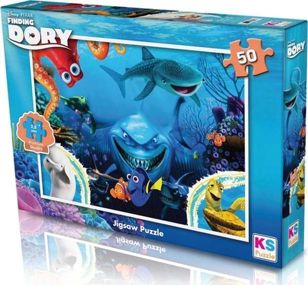 Basic Fun Çocuk KSGamesDory50ParçaPuzzle - Image 1