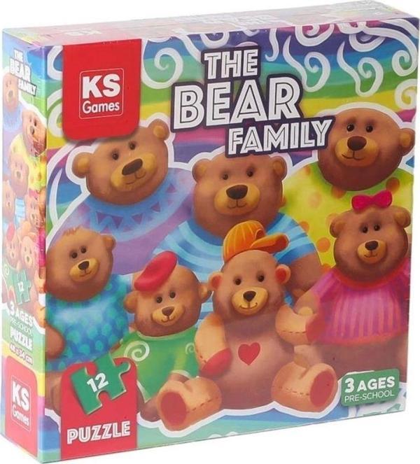 Çocuk PRS 32705 The Bear Family Pre School Puzzle -KSPuzzle - Image 1