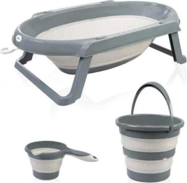 Çocuk Katlanır Banyo Küvet Seti 765 Antrasit - Image 1