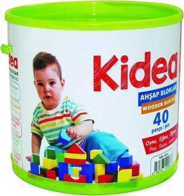 Çocuk KID-1001 Chiva, Ahşap Bloklar 40 Parça - Image 1