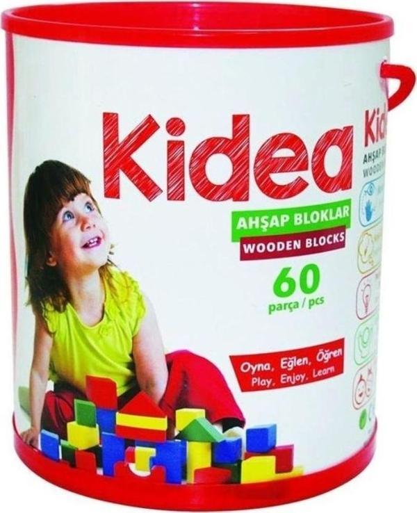 Çocuk KID-1002 Chiva, 60 Parça Ahşap Bloklar - Image 1