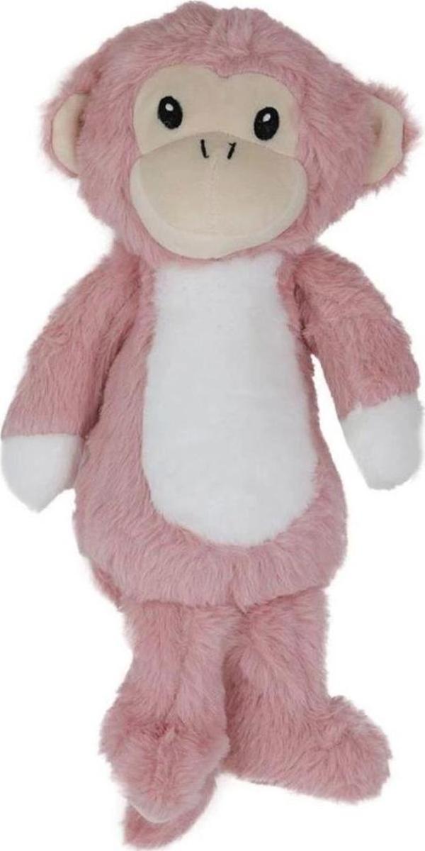 Maymun Pembe Peluş Çocuklar İçin Eğitici ve Eğlenceli Peluş Maymun Seti - Image 1