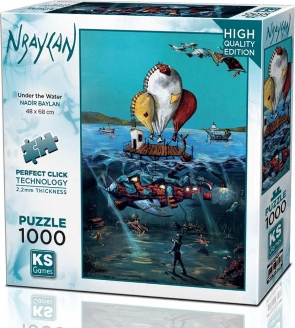 Su Altı Temalı 1000 Parça Puzzle Eğitici Zeka Geliştirici Oyun - Image 1