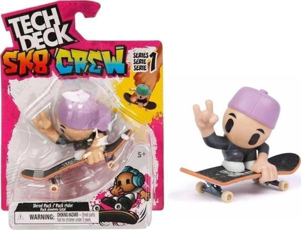 Tech Deck SK8 Crew Tekli Paket, Çocuklar İçin Eğlenceli Kaykay Figürü - Image 1