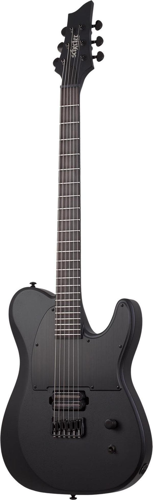 Schecter PT Black Ops Elektro Gitar (Satin Black Open Pore) - Image 1